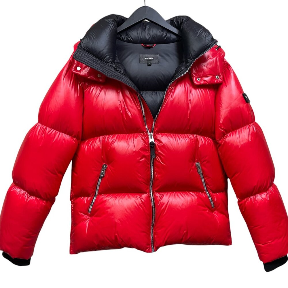 Mackage Kent Lustrous Light Down Jacket sz 42